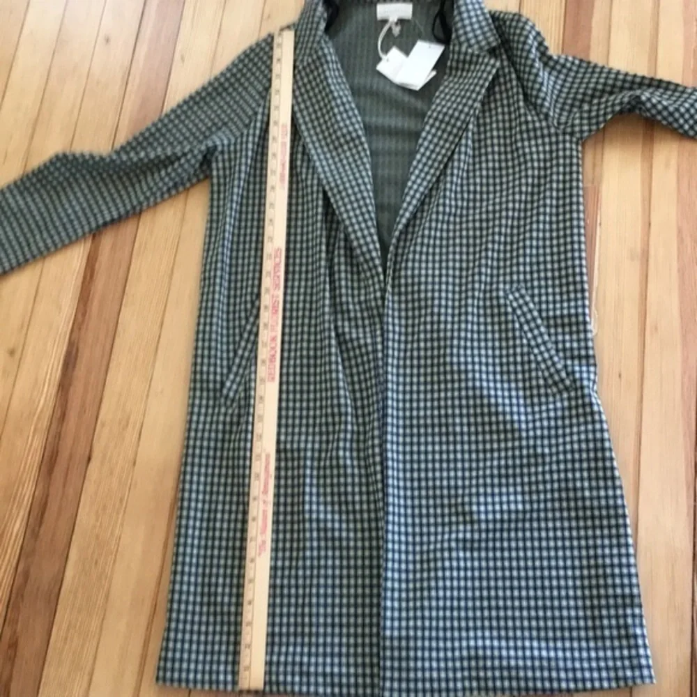 NWOT MELLODAY  yellow,black and grey trench coat - Picture 8 of 8